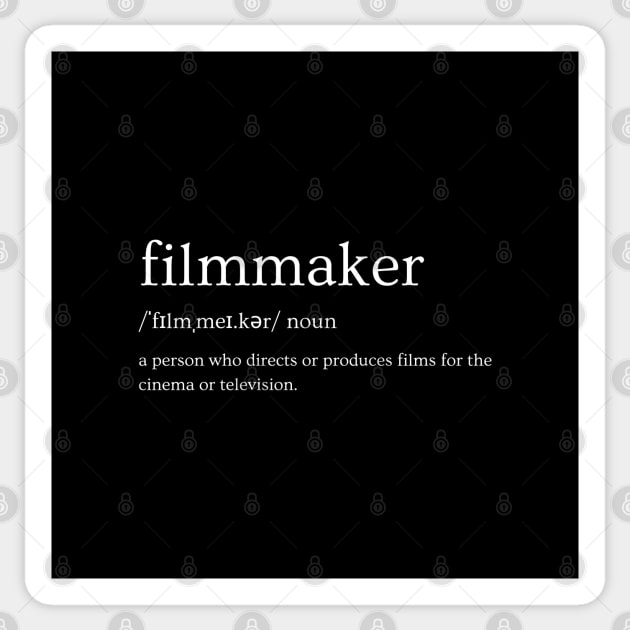 Filmmaker - Definition Sticker by BTTD-Mental-Health